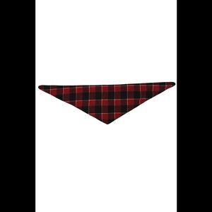Cuddl Duds Matching Pet Bandana Black/Red Plaid